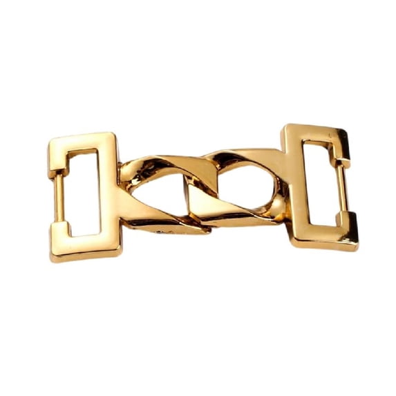 Fashionable Metal Shoe Clip Zincs Alloys Loafer Buckle Chain Decoration Fasterner For Casual Dress Shoe Secures Fit