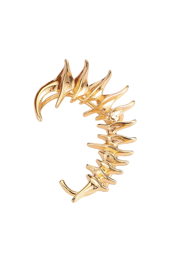 Fashionable Metal Skeleton Ear Hook Modern Earring Unique Skull Spikes Ear Clips Non Piercing Ear Cuffs Ornament Decor