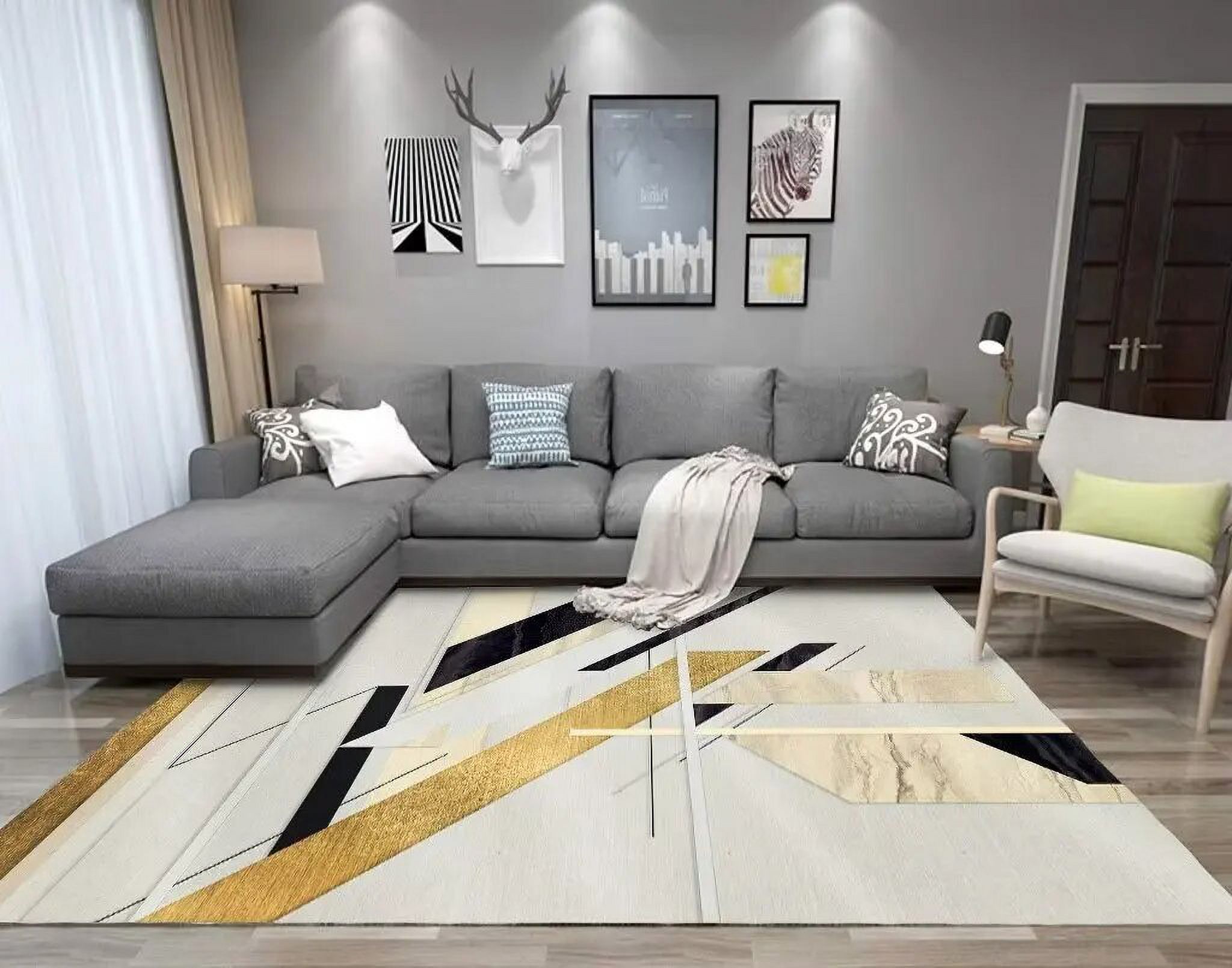 Study Rug Designs Fashionable Minimalist Carpets Living Room Light Luxury Geometry Large ...