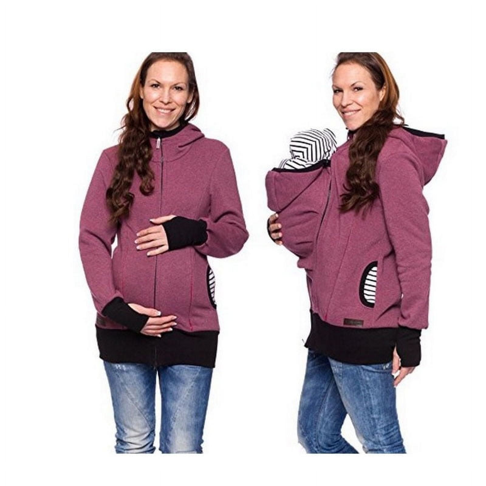 Fashionable Multifunctional 3 In 1 Mom Kangaroo Jacket Sweatshirt