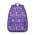 thumbnail image 1 of Fashionable Mushroom Patterned Backpack for Teens Women, Cute School College Bookbag, Spacious Main Compartment for Laptop Notebooks, Ideal Student Gift, 1 of 6