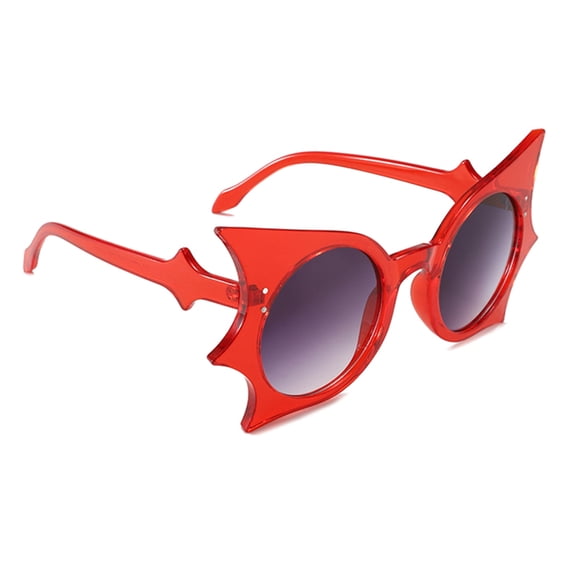Fashionable Novelty Sunglasses Whimsical Bat Shape Lightweight Comfortable For Daily Wear