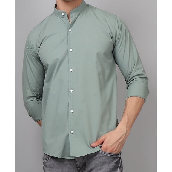 Fashionable Ocean Green Men's Shirt