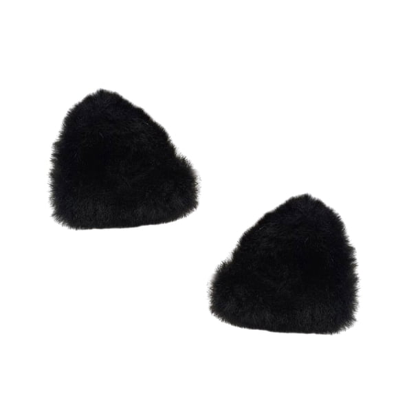 Fashionable Plush Cats Ear Hair Clips Soft Plush Cats Ear Hair Clips Eye Catching Hair Decoration For All Occasion