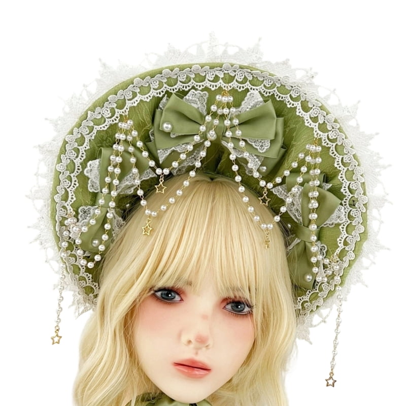 Fashionable Polyester Bonnet For Ladies And Women Adjustable Design Fashionable Head Accessory