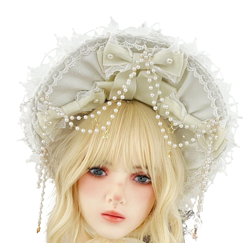 Fashionable Polyester Bonnet For Ladies And Women Adjustable Design Fashionable Head Accessory
