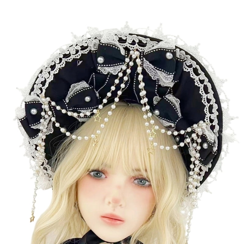 Fashionable Polyester Bonnet For Ladies And Women Adjustable Design Fashionable Head Accessory