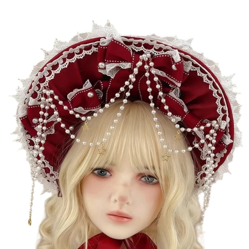 Fashionable Polyester Bonnet For Ladies And Women Adjustable Design Fashionable Head Accessory