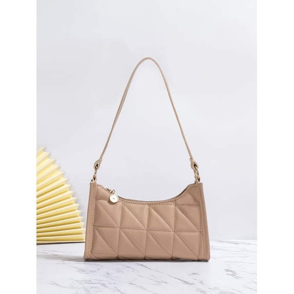 Fashionable Pu Cross Stitch Shoulder Bag