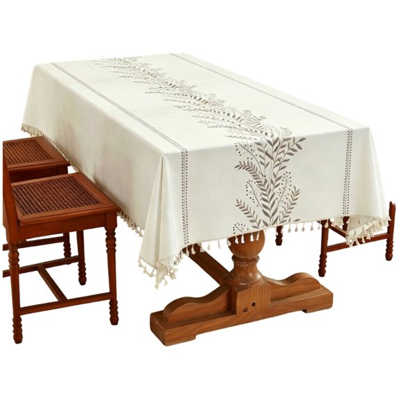 Fashionable Rectangular Tablecloth Water Resistant Fabric For Office Desk
