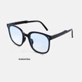 thumbnail image 1 of Folding Sunglasses Retro Sun Protection Glasses Resin Frame Box Eyewear With Spring Hinge To Fashion Commuting, 1 of 3