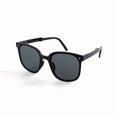 thumbnail image 1 of Fashionable Retro Folding Sunglasses for Sun Protection, Box Style with Resin Frame and Lenses, Class 2 Transmission, Jazz Black, Deep Sky Green, Gradual Blue, 1 of 3