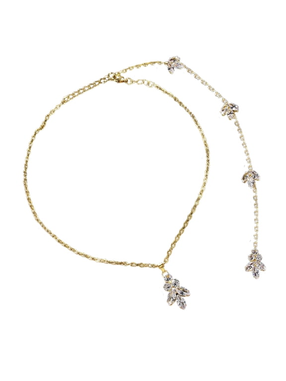 Fashionable Rhinestones Chain Back Necklace Wedding Bridal Backdrop Necklace