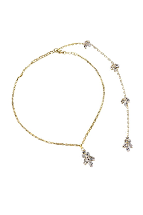 Fashionable Rhinestones Chain Back Necklace Wedding Bridal Backdrop Necklace