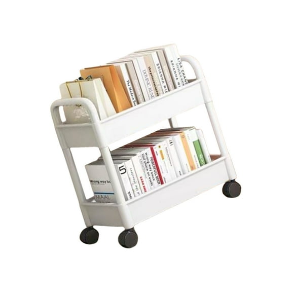 Fashionable Rolling Storage Cart Organizers with 3 Tiers Multipurpose Utility Trolley Portable for Home and Office