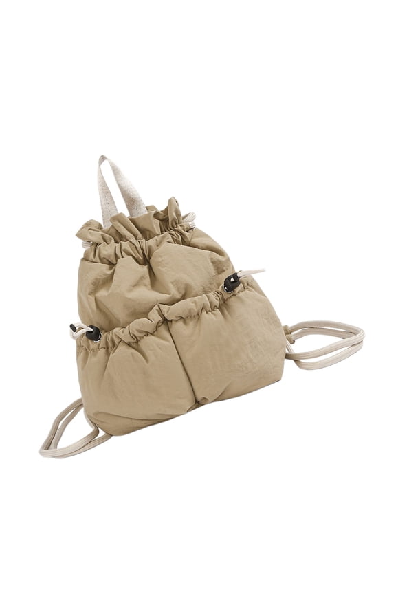 Fashionable Rucksack with Adjustable Strap Ergonomic Small Drawstring Bag Comfortable Backpack for Various Occasion