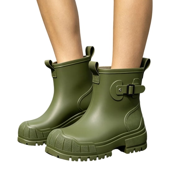 Fashionable Short Tube Rain Boots Waterproof Outdoor Soft Sole Kitchen Fishing Shoes