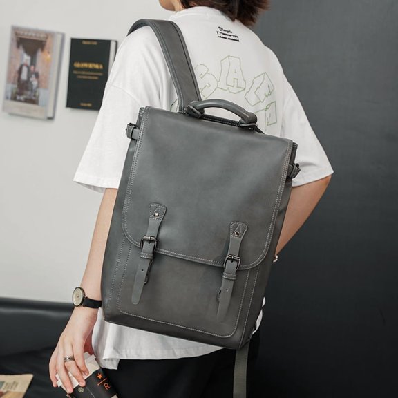 Fashionable Shoulder Black Grey Backpack For Men,Black