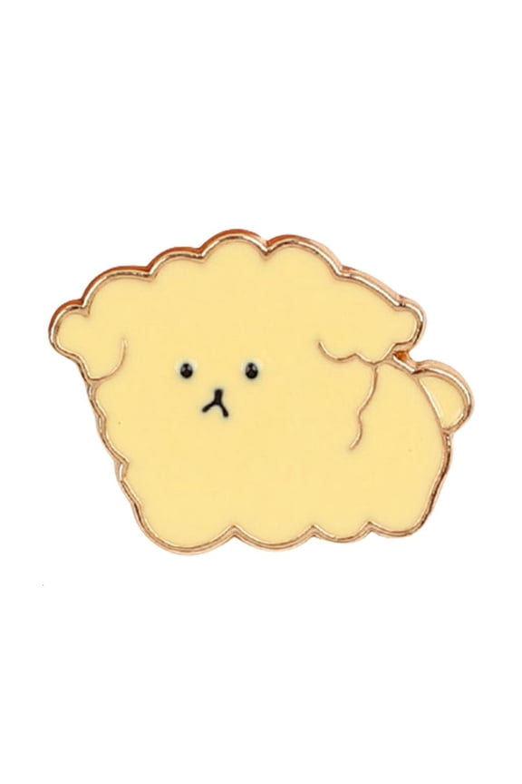 Fashionable Silver Gold Plated Puppy Brooch Elegant Dog Pin Jewelry for Casual or Formal Outfits