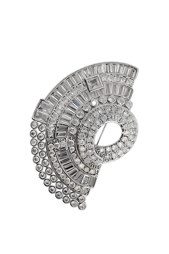 Delicate Crystal Brooch Pin Handmade Rhinestones Collar Clip Gift For Birthday Anniversary Celebration
