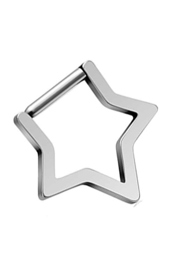 Fashionable Star Nose Hoop Adornment Unique Zirconia Inlayed Star Nose Rings Accessory Ideal For Enhancing Your Look