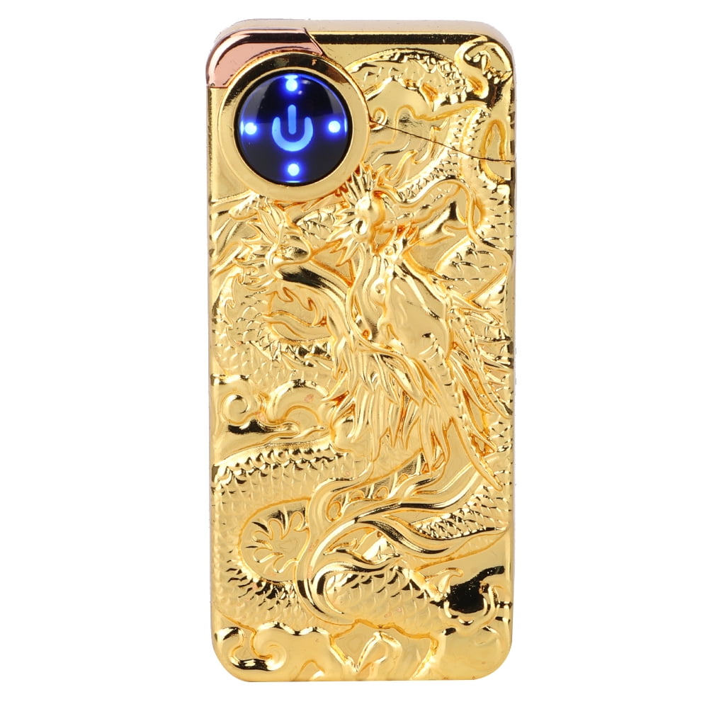 Fashionable Stylish Pattern Dual Arc Charging Lighter Touching Sensing