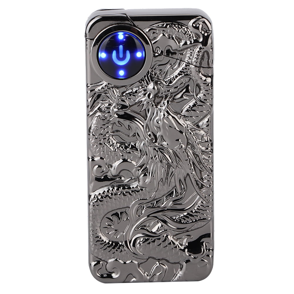 Fashionable Stylish Pattern Dual Arc Charging Lighter Touching Sensing