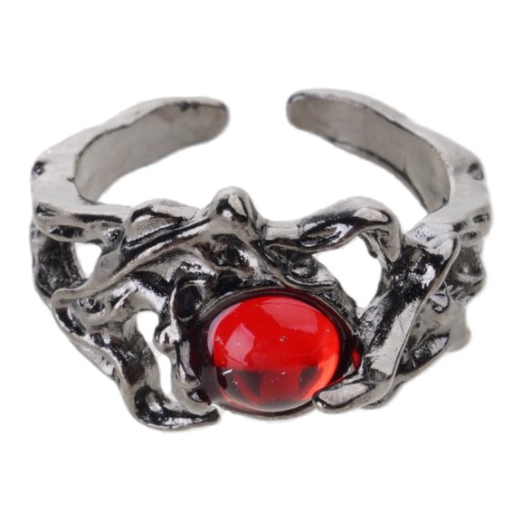 Fashionable Sun/Moons Themed Rings with Liquid Shines Unique Adjustable Fit Finger Couple Accessory