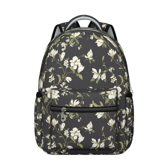 Fashionable Sunflower & Wildflowers Backpack for Women - Large Capacity Waterproof School Bag with Laptop Pocket for College Students, Ideal Floral Backpack for High School & University Campus