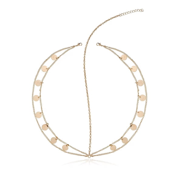 Fashionable Super Glitter Chain Tiara Head Chain for Women - Stunning Accessory for Weddings, Parties, and Celebrations