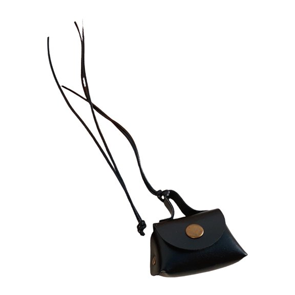 Fashionable Sweater Chain Women's Long1eatherNecklace with Coin Purse Pendant