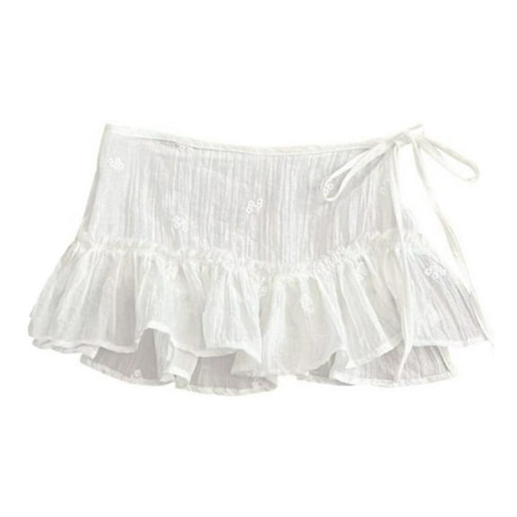 Fashionable Sweetheart Lace Skirt Mini Skirt Curtain New T0