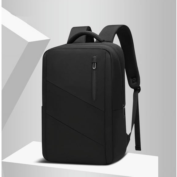 Fashionable Temperament Large Capacity 15.6-inch Oxford Cloth Backpack,Black