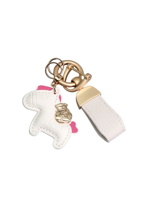 Fashionable Textured Key Pendant Horse Shape Multifuntional Accessory Everyday Use Key Jewelry Suitable for Keys Bags