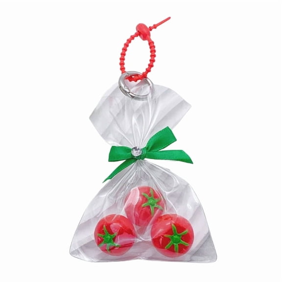 Fashionable Tomato Leaf Keychain Decorative Tomato Leaf Keychain Delicate Key Chain Adornment for Keys or Bags