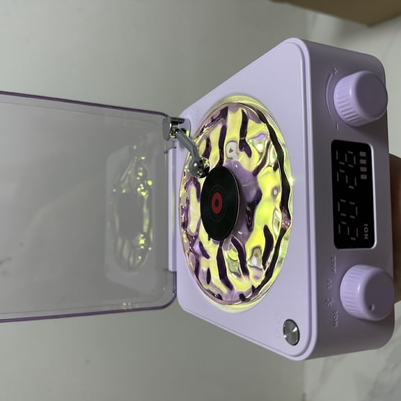 Fashionable Waves V inyl Speaker with Multiple Functions for Music Lovers