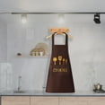 thumbnail image 1 of Fashionable Wipeable Apron, Cute Japanese Cooking Apron, Women's Home Kitchen Work Clothes, Adjustable Bib Apron with Large Pocket, Ideal Gift for Mother's Day and Holidays, 1 of 2