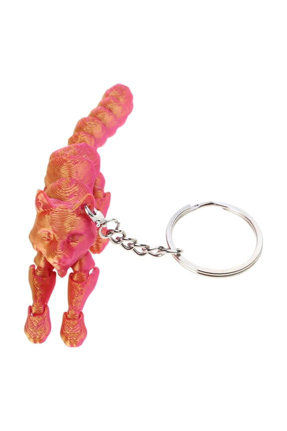 Fashionable Wolf Shaped 3D Keychain Craft from Plastic Materials Portable and Sturdy Convenient for Unique Decoration