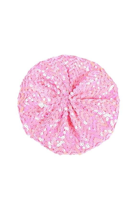 Fashionable Women Sparkling Sequins Beret Cap for Nightclub Parties and Stylish Occasions