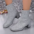 thumbnail image 1 of Fashionable Women's Ankle Boots with Sequin Embellishment and Heel for Stylish Occasions, 1 of 9