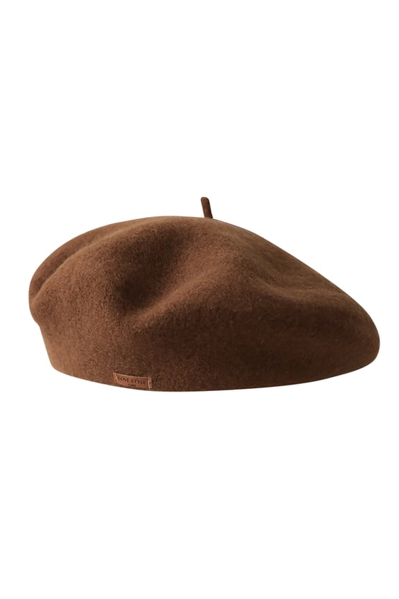 Fashionable Women's Brown Beret Hat Accessory For Stylish Outfits For Fall And Winter Wear Sock N Summer for Women Mime French Female Hats Holiday Women Women Hat French Hat Leather French Barrette