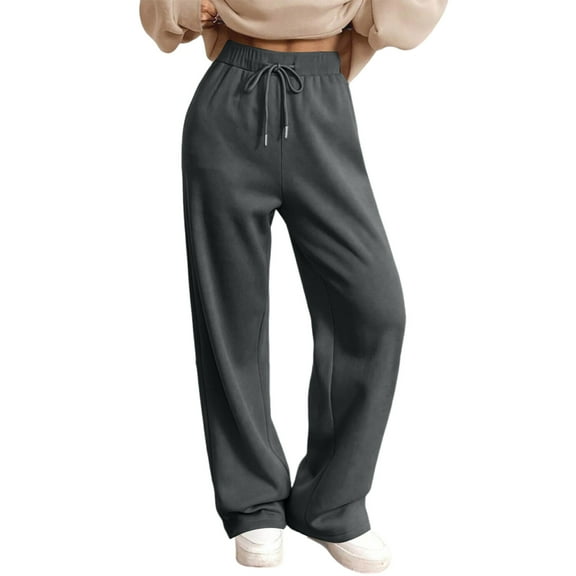 Fashionable Women's Casual And Comfortable Sweatpants,Dark Gray XL