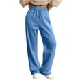 thumbnail image 1 of Fashionable Women's Casual And Comfortable Sweatpants,Sky Blue 2XL, 1 of 4