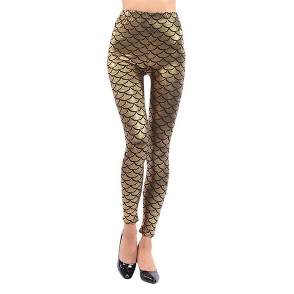 Fashionable Women's Slim Fit Shiny Skin Leggings - Stylish Base Layer for Slimmer Look