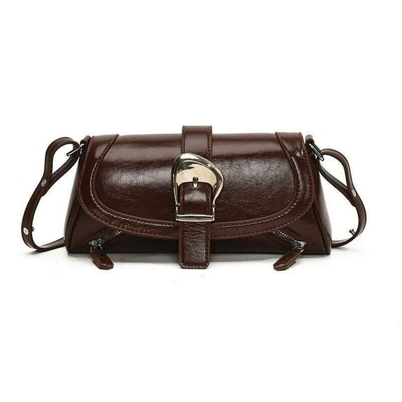 Fashionable Women's Small Leather Handbag with Adjustable Strap for Everyday Use