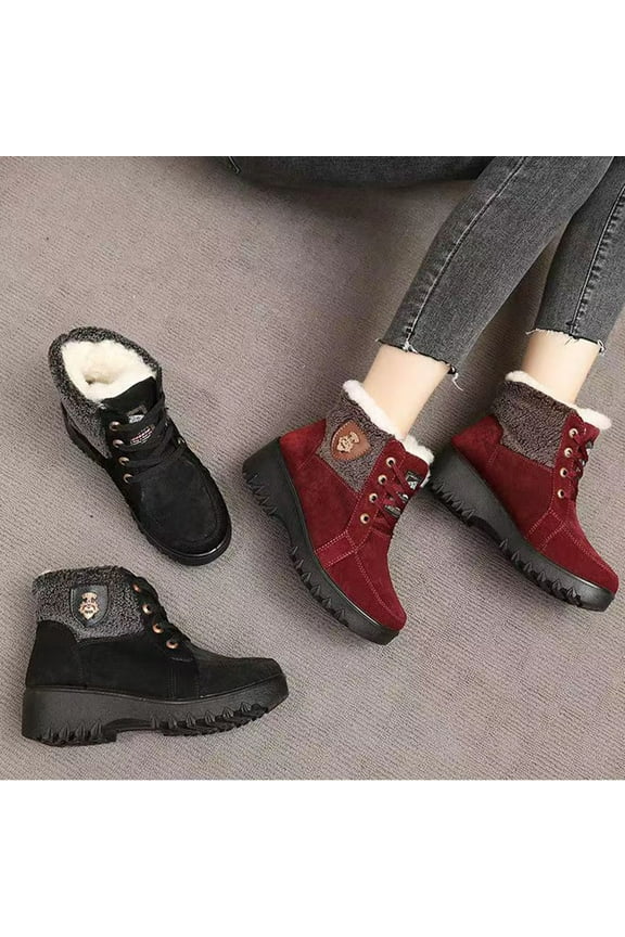 Fashionable Women's Snow Boots Casual Warm Thick Trendy Footwear for Fall Winter Outdoor and Leisure Use