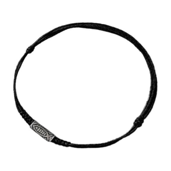 Fashionable Woven Fish Bracelet Artistic Fish Pendant Braided Bracelet Adding A Luck Charm To Daily Wear