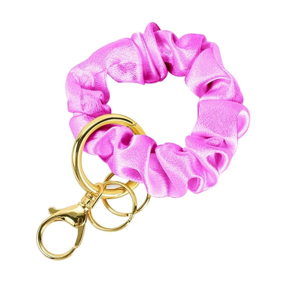 Fashionable Wristband Keyrings Hair Accessory Wrist Keychain Stylish Key Holder Unique Key Holder for Everyday Use