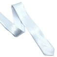 thumbnail image 1 of Fashionable Zippered Neck Tie in Classical Solid Color for Wedding Parties and Everyday Wear White Silk Pre Tied Necktie, 1 of 8