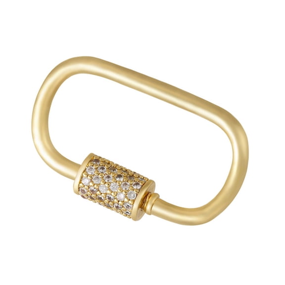Fashionable Zircon Stone Brooch Clasp Rhinestones Climbing Button Pendant Versatile Jewelry Component for Craft Lover